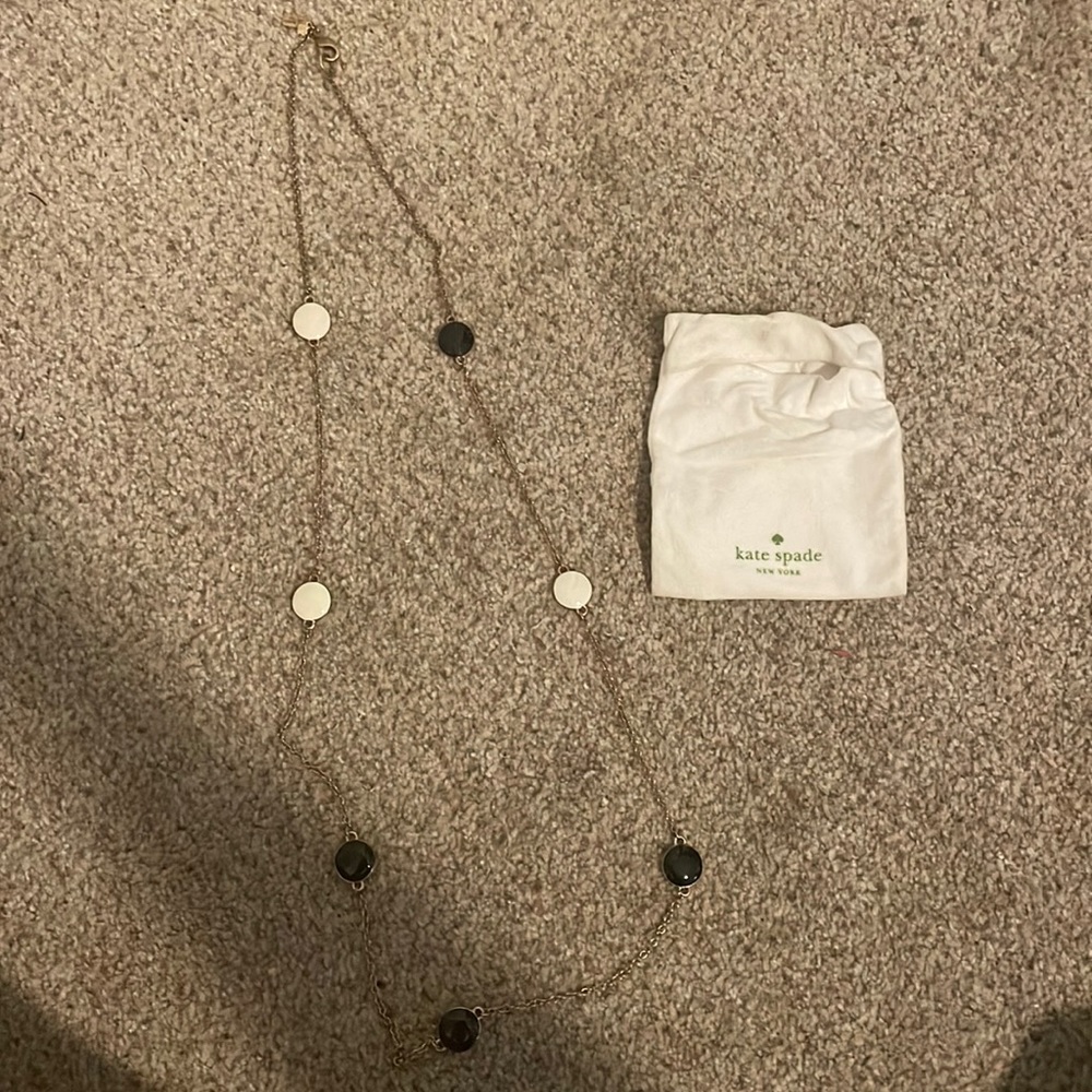 Kate Spade black and white “dot” necklace